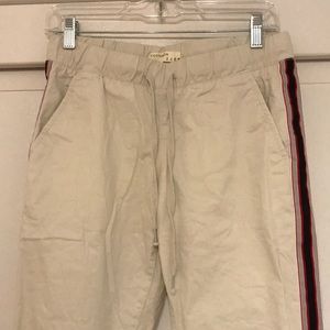 Cotton on cuffed chino with racing stripe